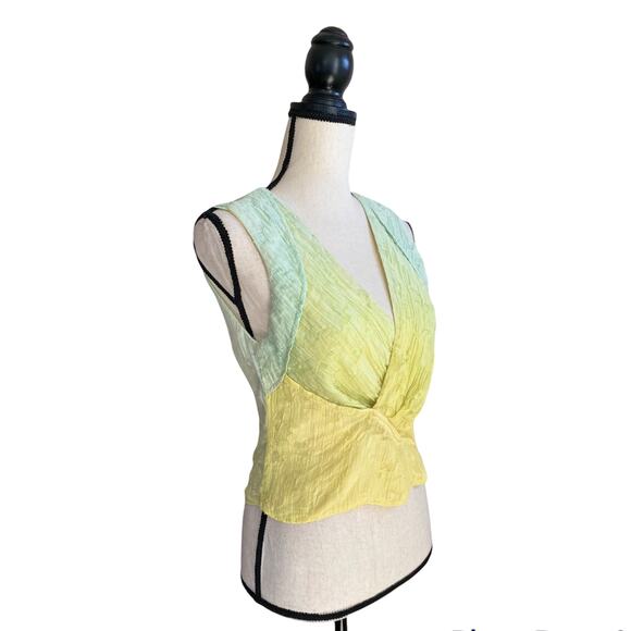 Christian Cota Spring 2012 Designer Hand Dyed Sample Blouse - Picture 5 of 16